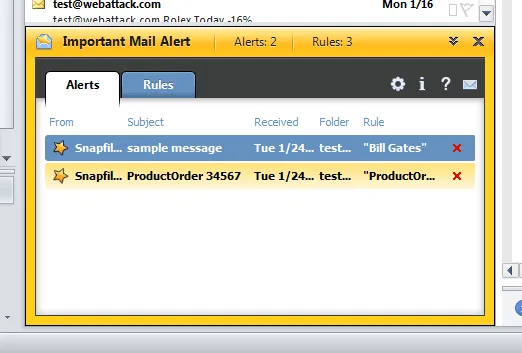 Important Mail Alert for Outlook स्क्रीनशॉट 2