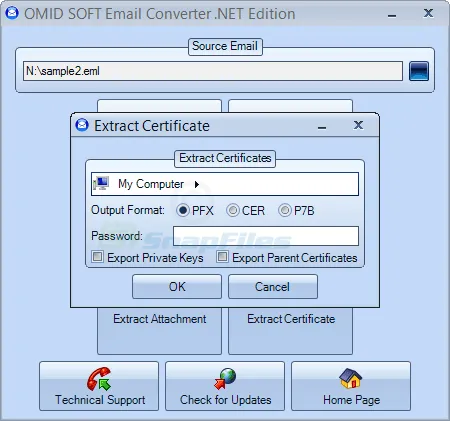 OmidSoft Email Converter स्क्रीनशॉट 2