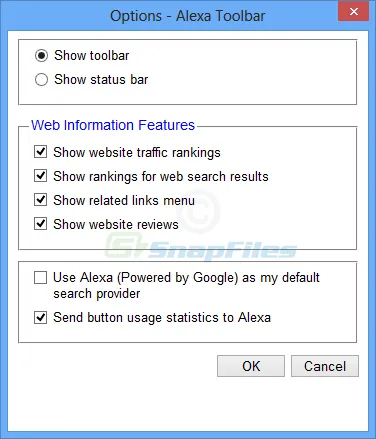 Alexa Toolbar for Firefox स्क्रीनशॉट 2