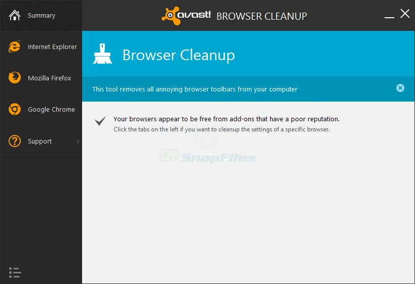 Avast Browser Cleanup Tool स्क्रीनशॉट 1