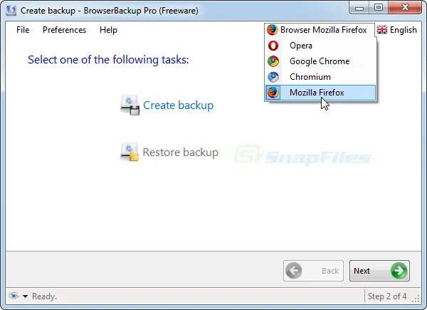 BrowserBackup Pro स्क्रीनशॉट 1