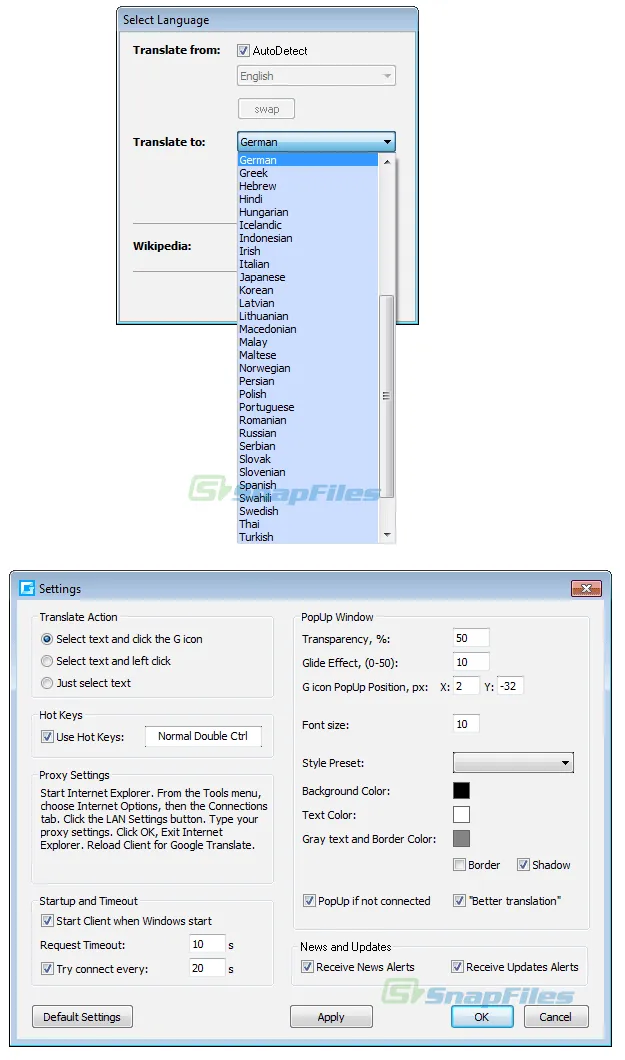 Client for Google Translate स्क्रीनशॉट 2