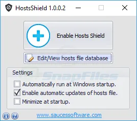 HostsShield स्क्रीनशॉट 1