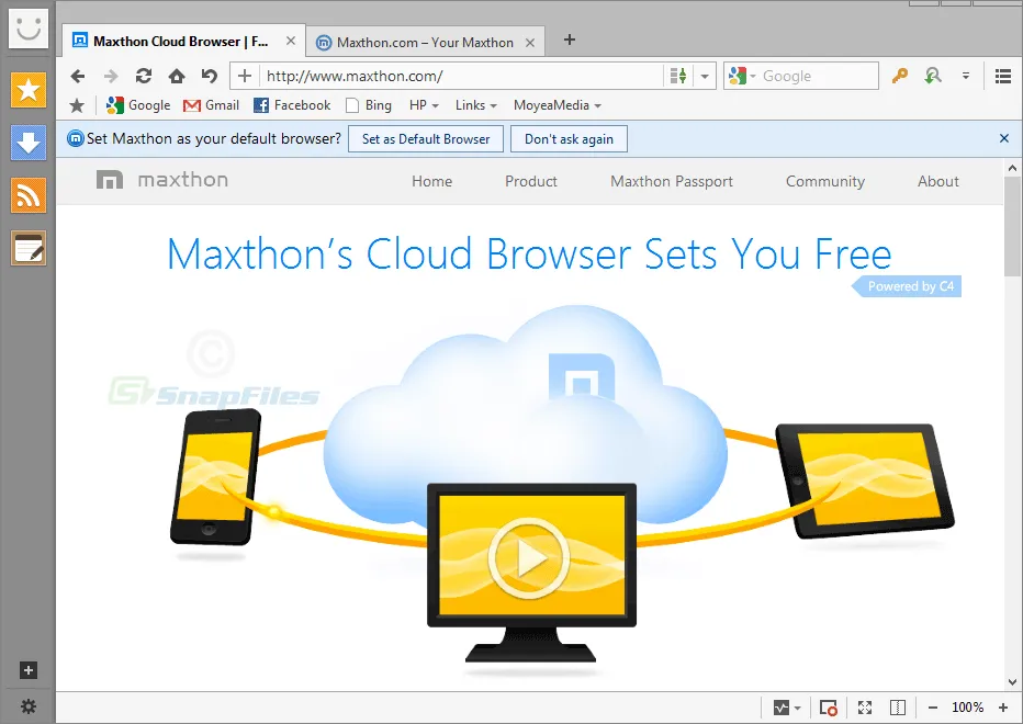 Maxthon स्क्रीनशॉट 1