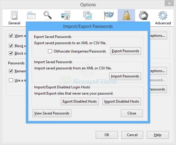 Firefox Password Exporter स्क्रीनशॉट 1