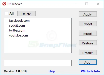 Url Blocker स्क्रीनशॉट 1