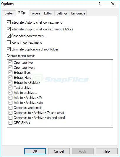 7-Zip स्क्रीनशॉट 2