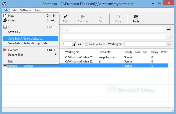Batchrun स्क्रीनशॉट 2