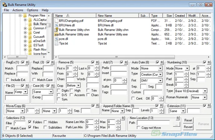 Bulk Rename Utility स्क्रीनशॉट 1