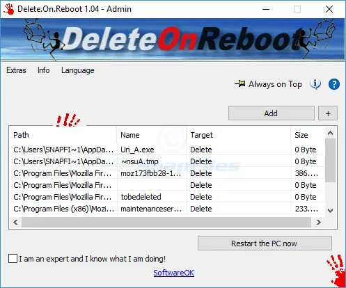 Delete.On.Reboot स्क्रीनशॉट 1
