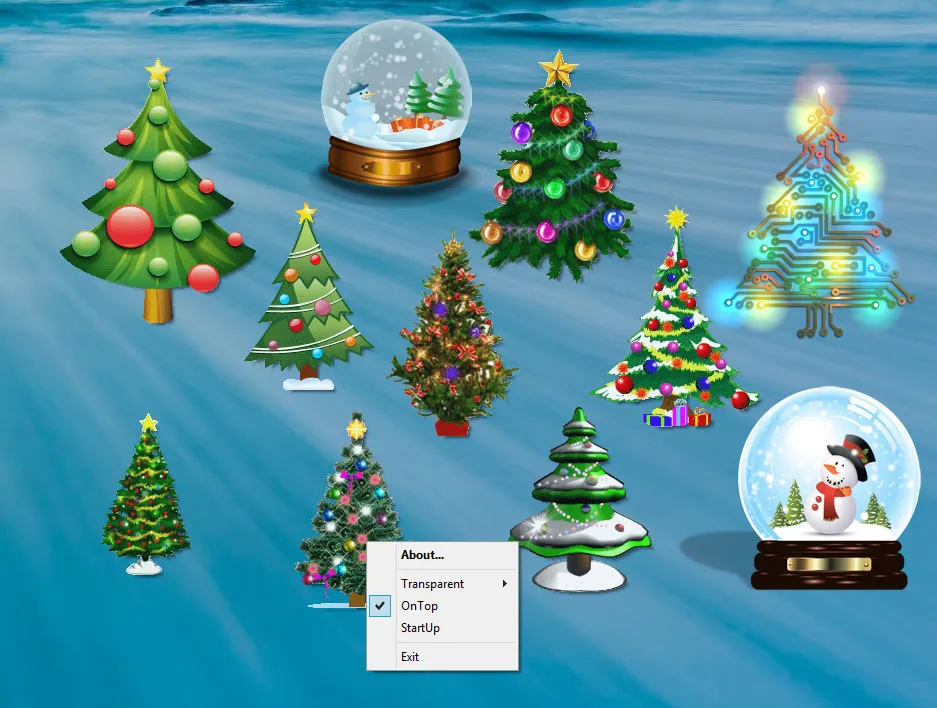 Desktop Christmas Trees स्क्रीनशॉट 1