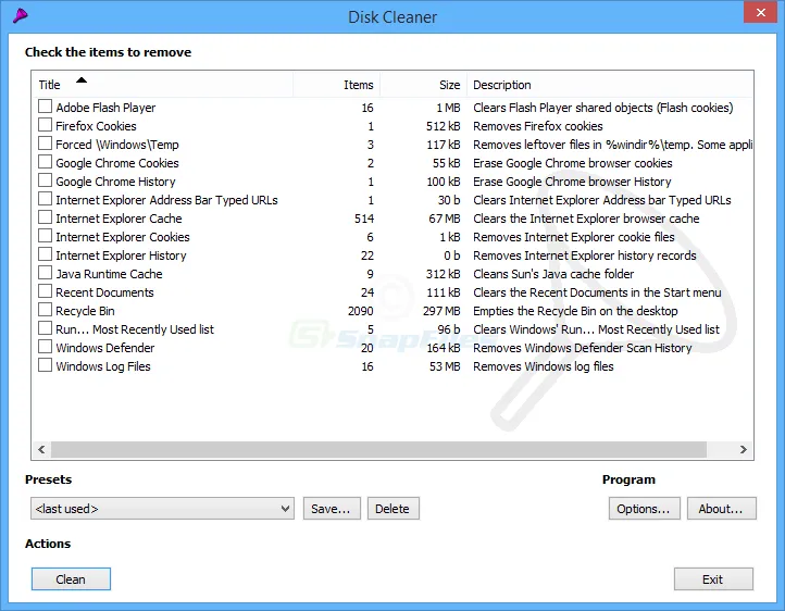 Disk Cleaner स्क्रीनशॉट 1