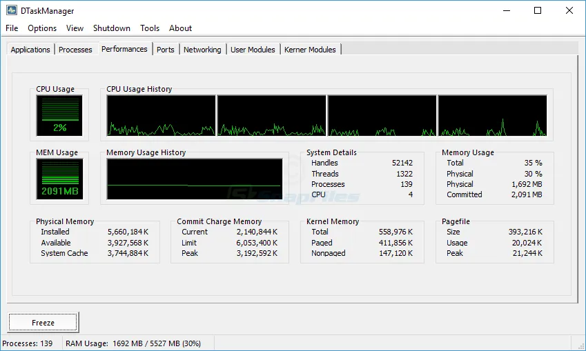 DTaskManager स्क्रीनशॉट 2