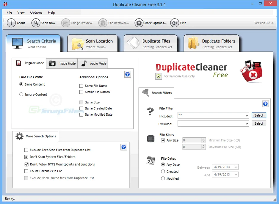 Duplicate Cleaner Free स्क्रीनशॉट 1