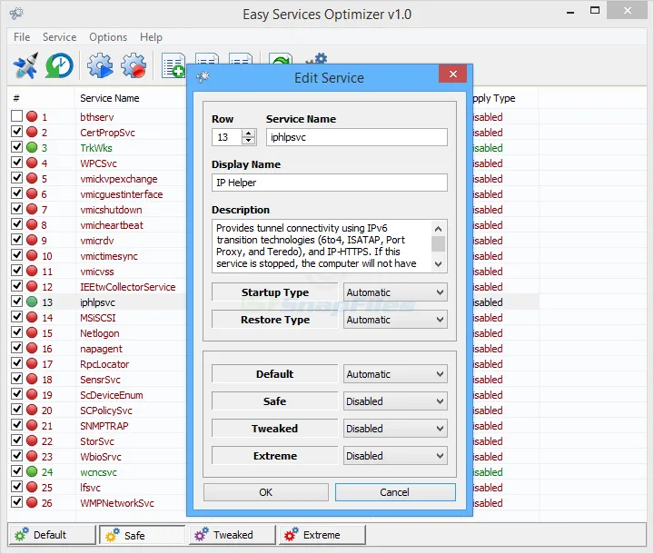 Easy Service Optimizer स्क्रीनशॉट 2