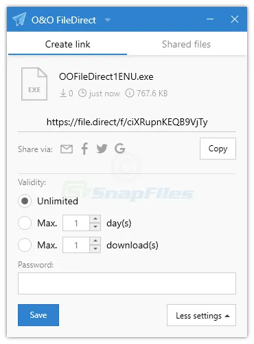 O&O FileDirect स्क्रीनशॉट 2