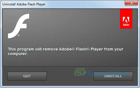 Adobe Flash Player Uninstaller स्क्रीनशॉट 1