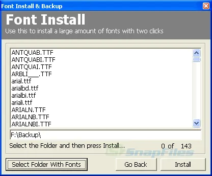 Font Install & Backup स्क्रीनशॉट 2