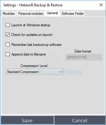 Hekasoft Backup & Restore स्क्रीनशॉट 2
