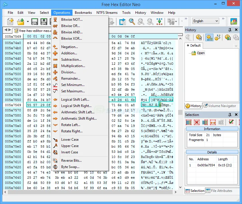 Free Hex Editor Neo स्क्रीनशॉट 2