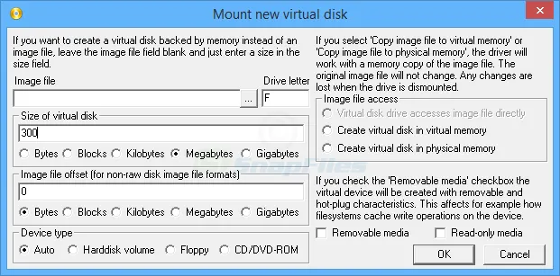 ImDisk Virtual Disk Driver स्क्रीनशॉट 2