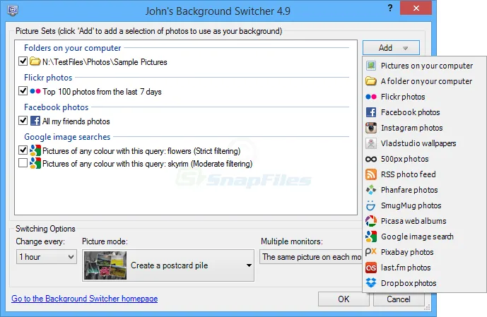 John`s Background Switcher स्क्रीनशॉट 1