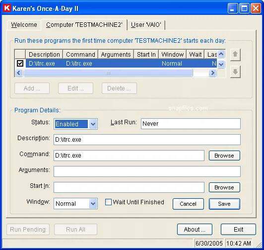 Karen`s Once-A-Day स्क्रीनशॉट 1