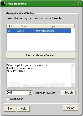 MjM Photo Recovery स्क्रीनशॉट 1
