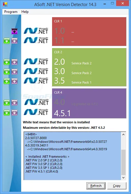 .NET Version Detector स्क्रीनशॉट 1