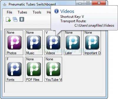 Pneumatic Tubes File Router स्क्रीनशॉट 1