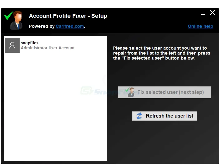 Quick User Manager स्क्रीनशॉट 2