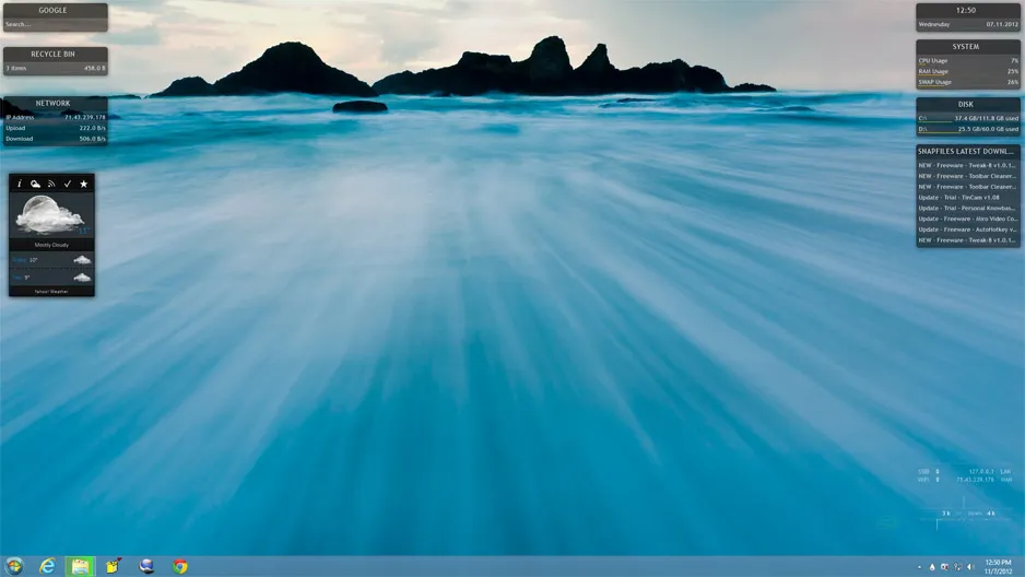 Rainmeter स्क्रीनशॉट 1