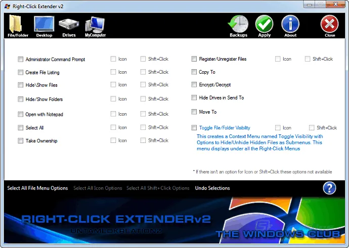 Right-Click Extender स्क्रीनशॉट 1