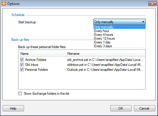Safe PST Backup (Free Edition) स्क्रीनशॉट 2