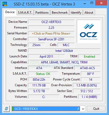 SSD-Z स्क्रीनशॉट 1