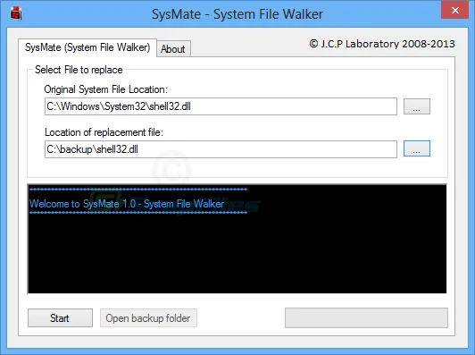 SysMate System File Walker स्क्रीनशॉट 1