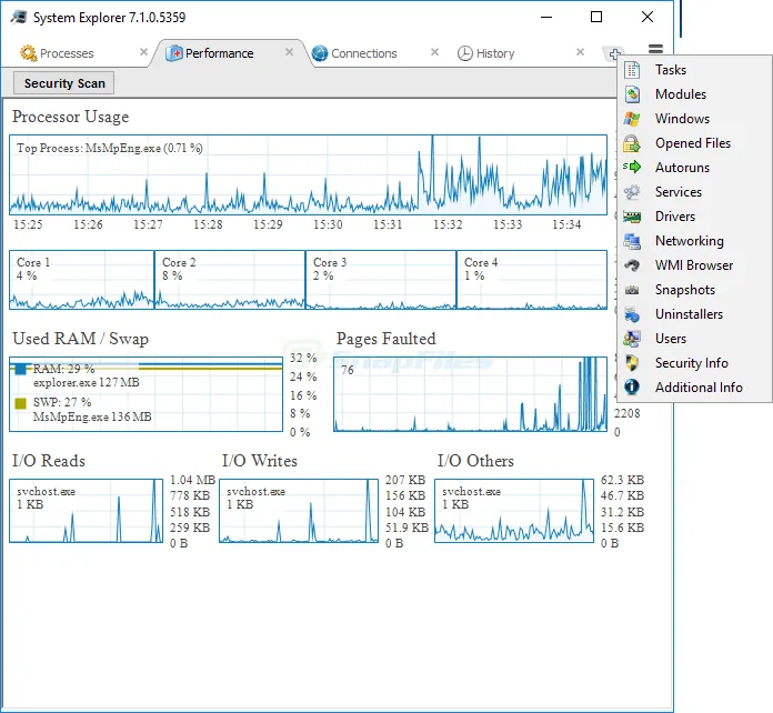 System Explorer स्क्रीनशॉट 2