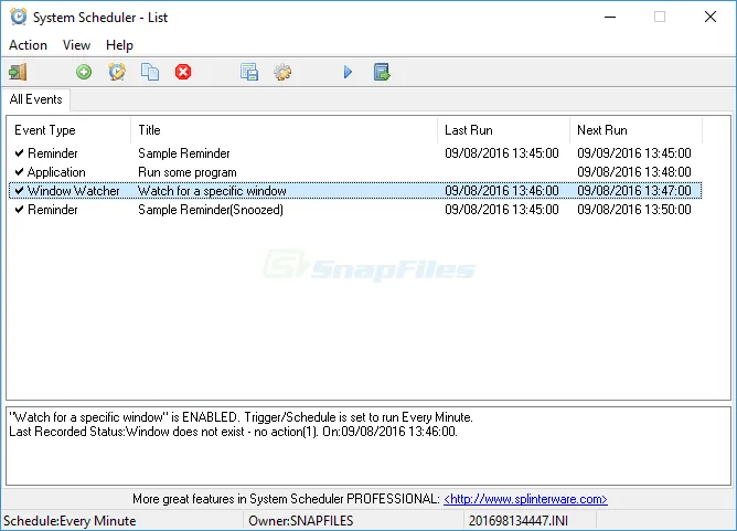 System Scheduler स्क्रीनशॉट 1