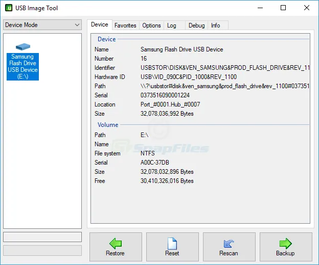 USB Image Tool स्क्रीनशॉट 1