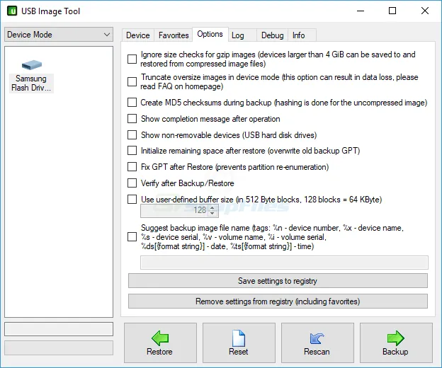 USB Image Tool स्क्रीनशॉट 2