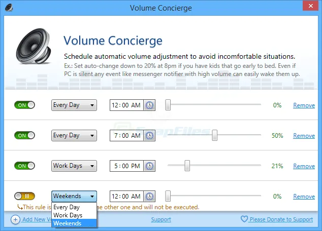 Volume Concierge स्क्रीनशॉट 2