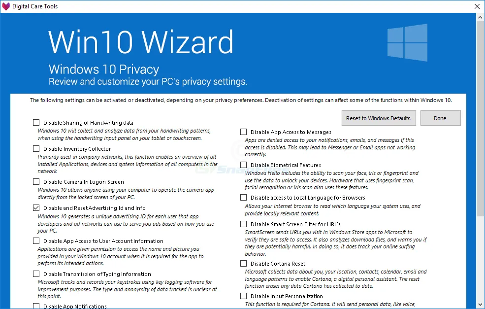 Win10 Wizard स्क्रीनशॉट 2